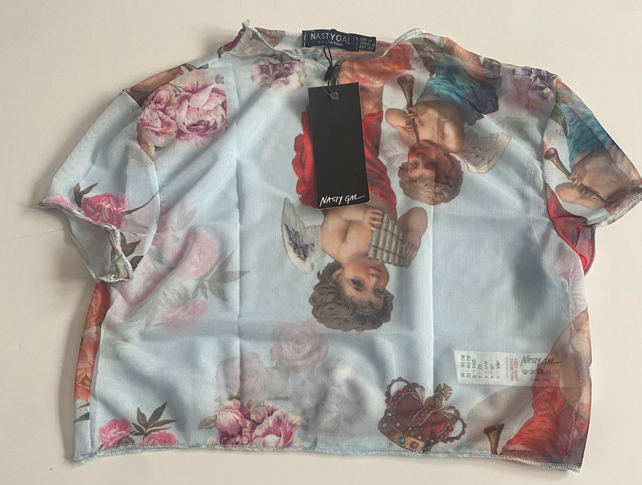 Nasty gal size 4 mesh top