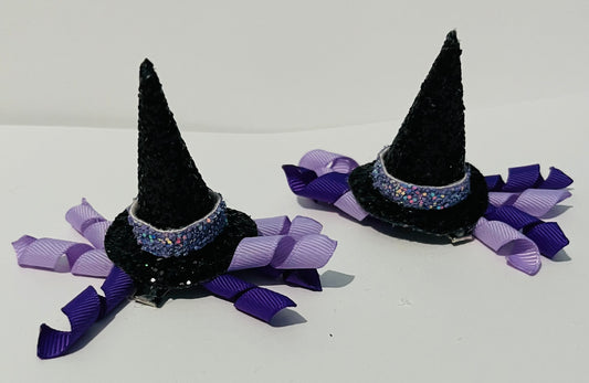 Mini witch hat hair clip