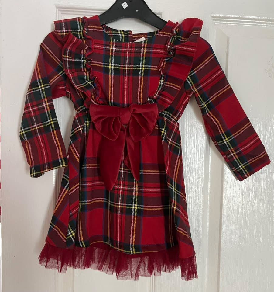 Tartan dress 1 year