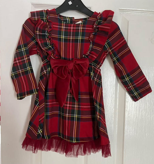 Tartan dress 1 year