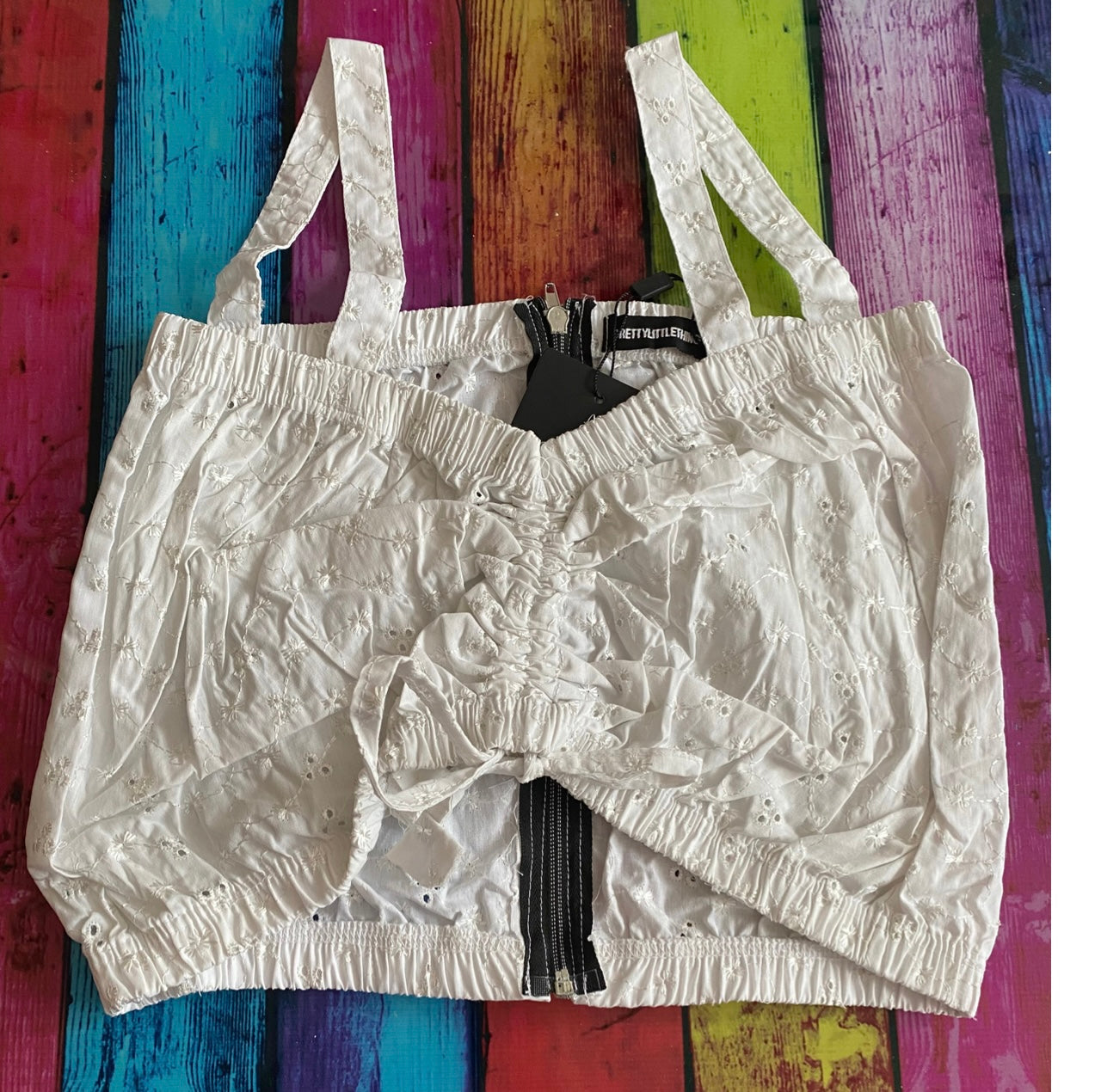 Pretty little thing crop top size 10 & 14