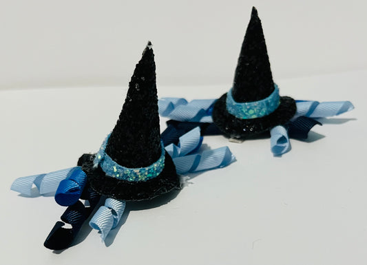 Mini witch hat hair clip
