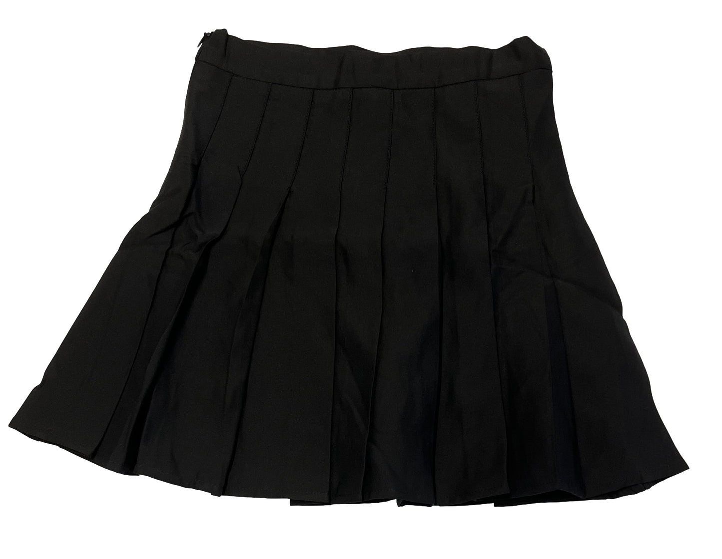 Short black pleated skirts