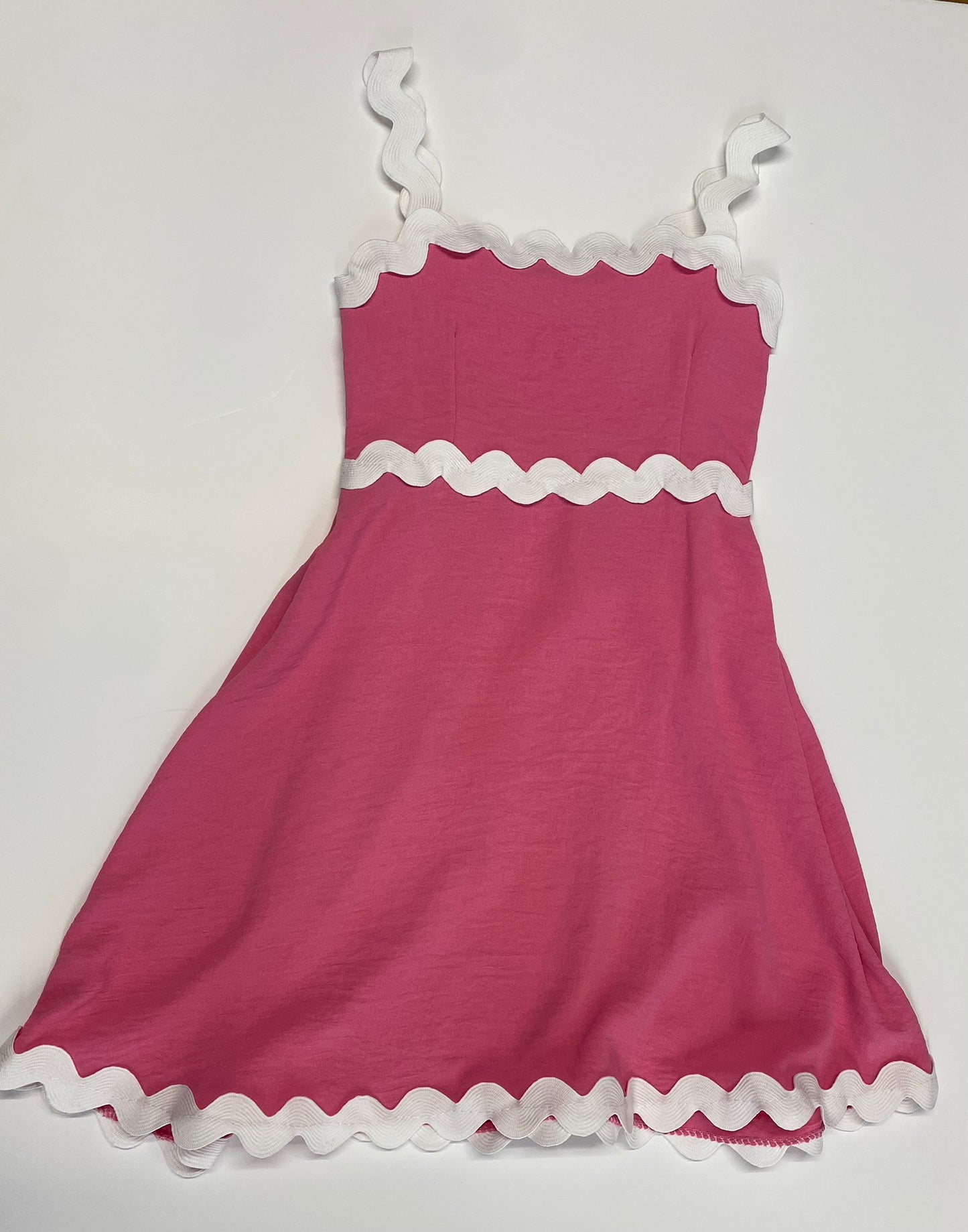 Pink summer dress, 4, 12, 14 years